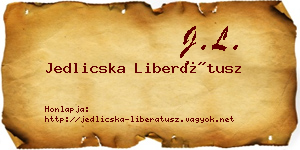 Jedlicska Liberátusz névjegykártya